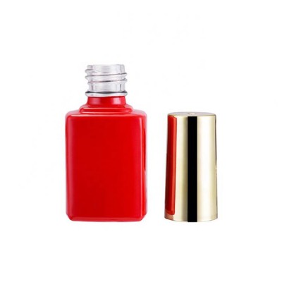 Empty UV Gel Nail Polish Bottle with Plastic Wholesale Unique 12ml Glass Cosmetic Package Cosmetic Packaging Screen Printing